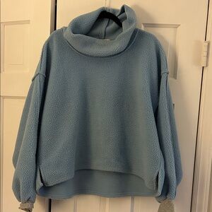 We The Free Cozy Sky Blue Cowl Neck Sweater